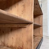 Commercial bank weathered wood panel.