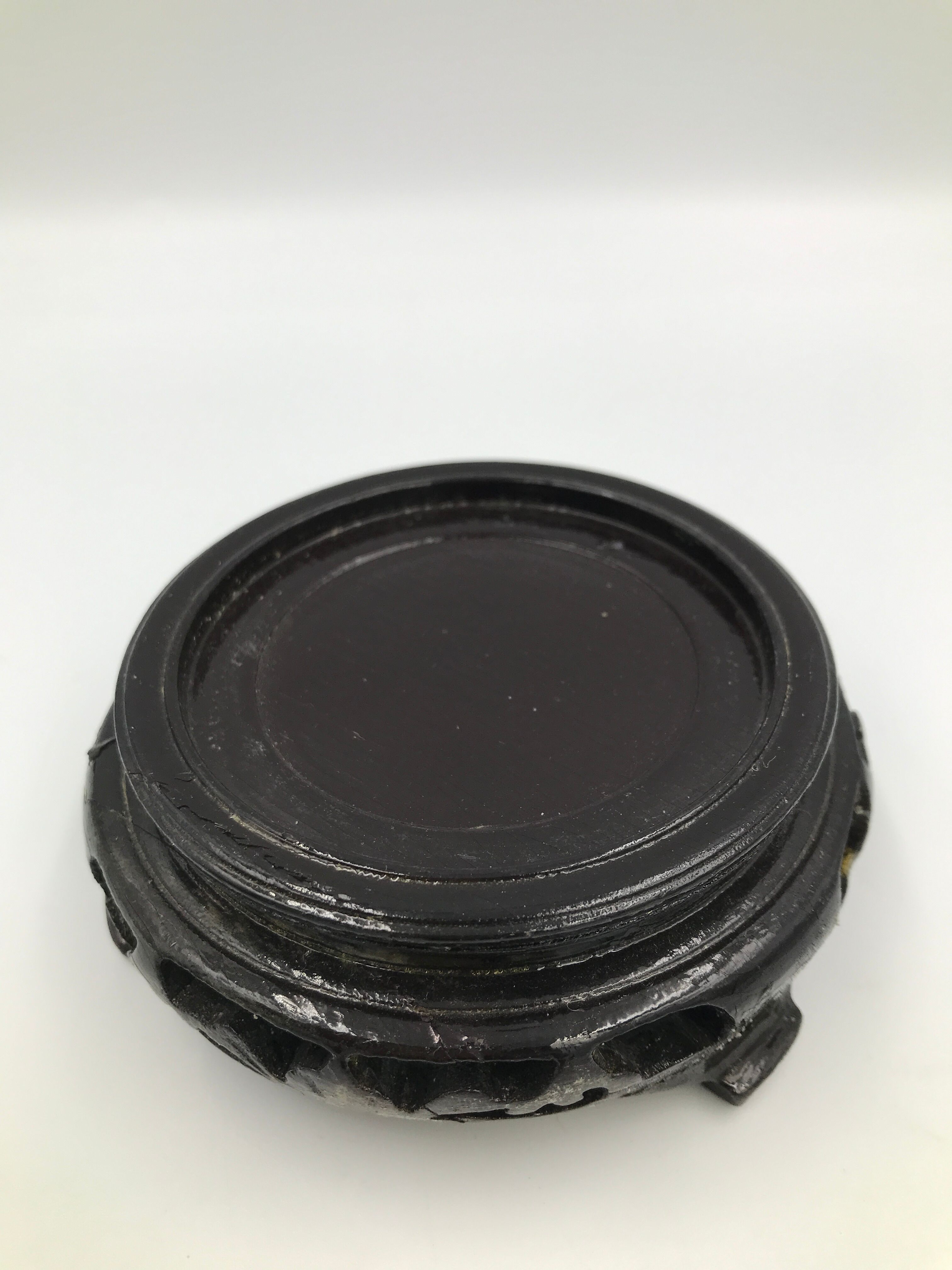 Vintage chinese vase black cloisonné