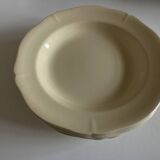 Set of 6 Gien ivory soup plates with gadroons 1938 - 1955