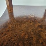 Art Decò Round Walnut Coffee Table