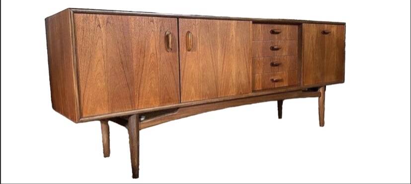 Vintage Scandinavian sideboard, Teak sideboard from the 60s, 70s