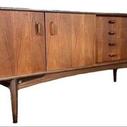 Vintage Scandinavian sideboard, Teak sideboard from the 60s, 70s