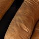 Vintage 20thc pair of italian leather lounge chairs by rossi di albizzate