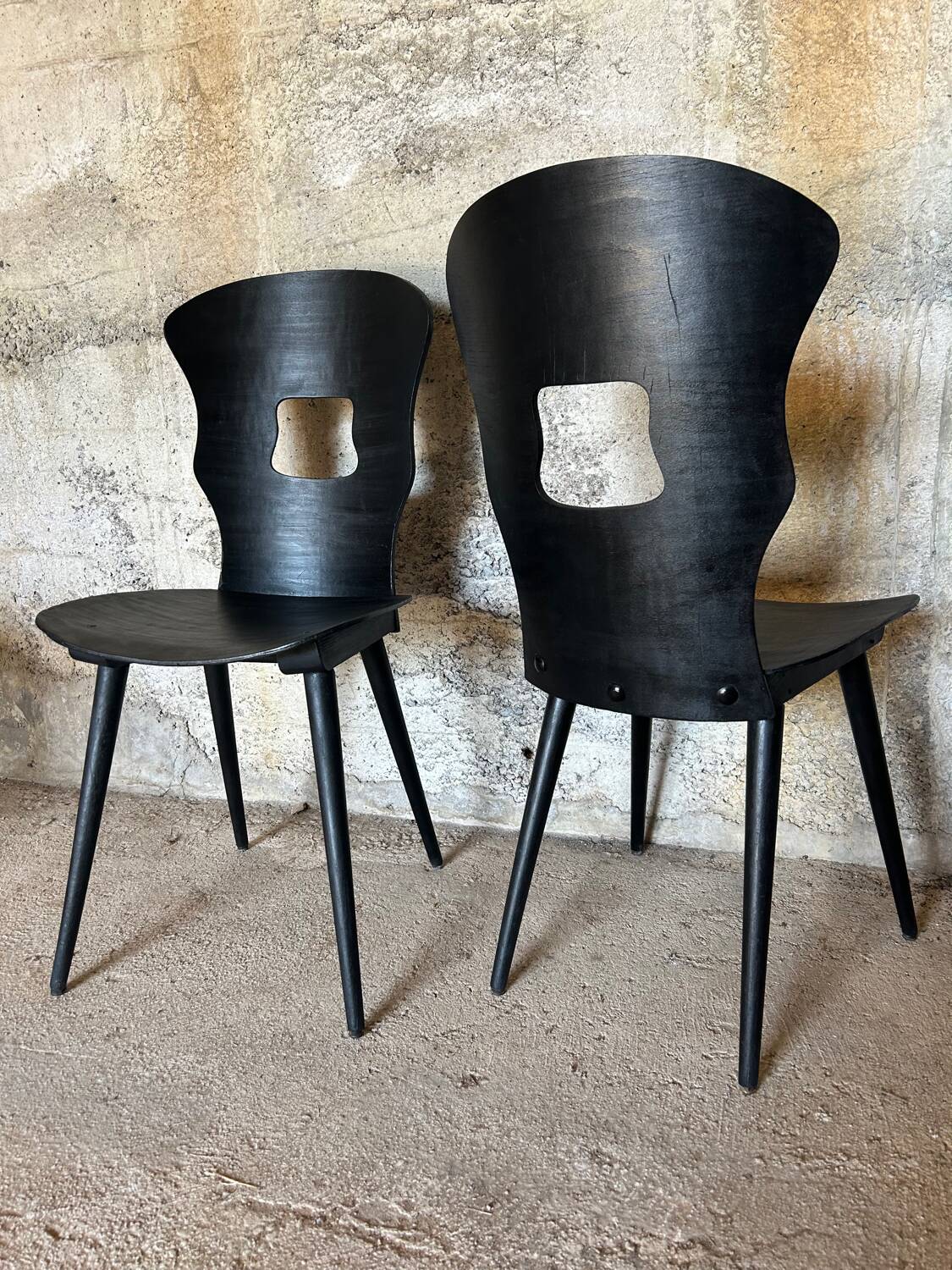 Pair of Baumann Gentiane chairs