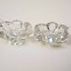 2 Old Crystal Salt Cellars Signed Daum