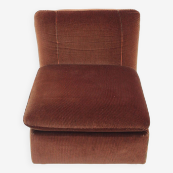 1970s Italian Chair in Velvet , 5 Items Available