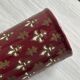 Small antique roller vase in red enamelled ceramic