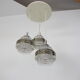 Mid century adjustable glass chandelier by pokrok zilina, 1970s