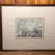 Painting j. garelli winter landscape 01/86 under glass + wood frame