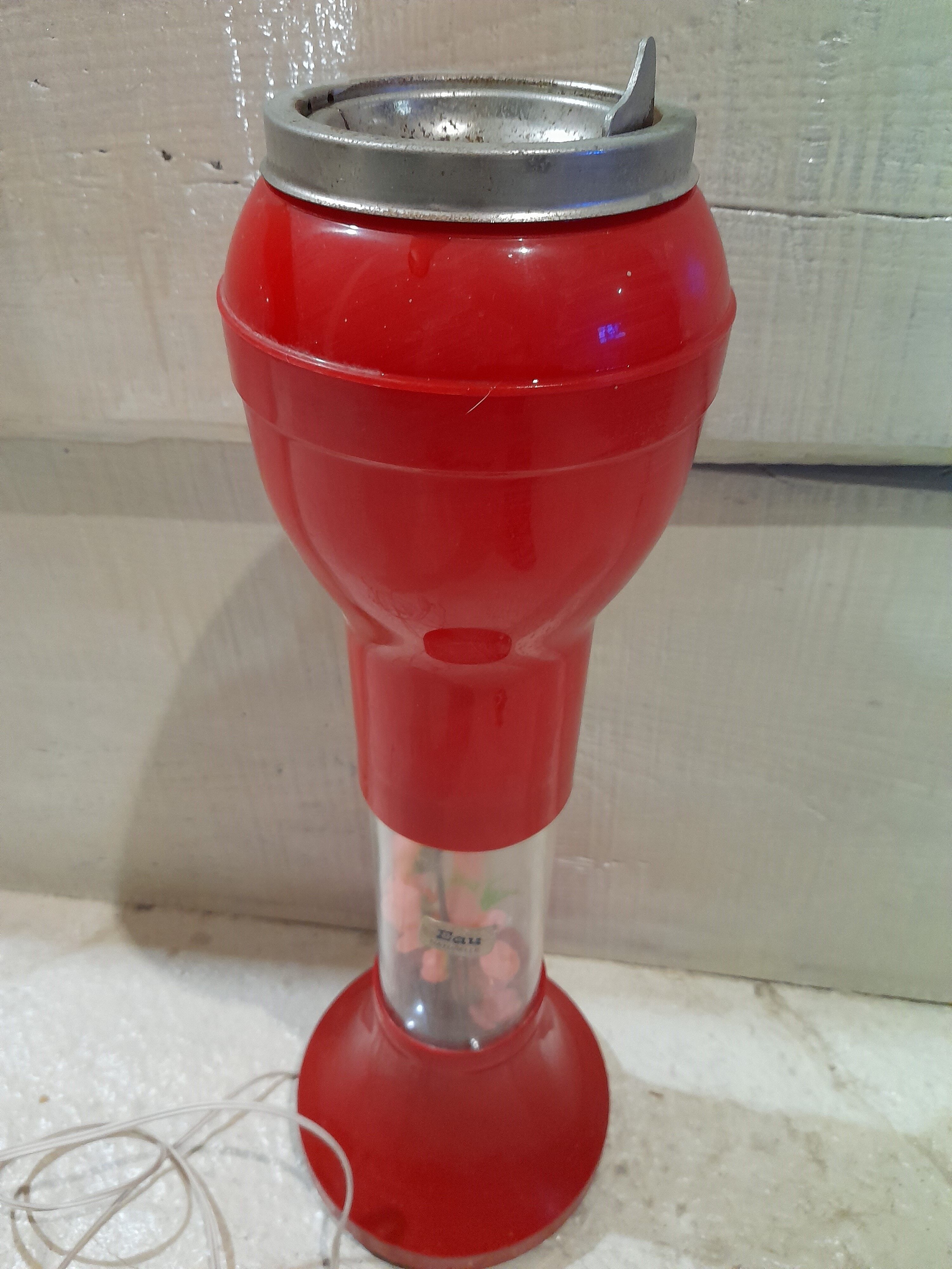 Vintage tulip ashtray lamp