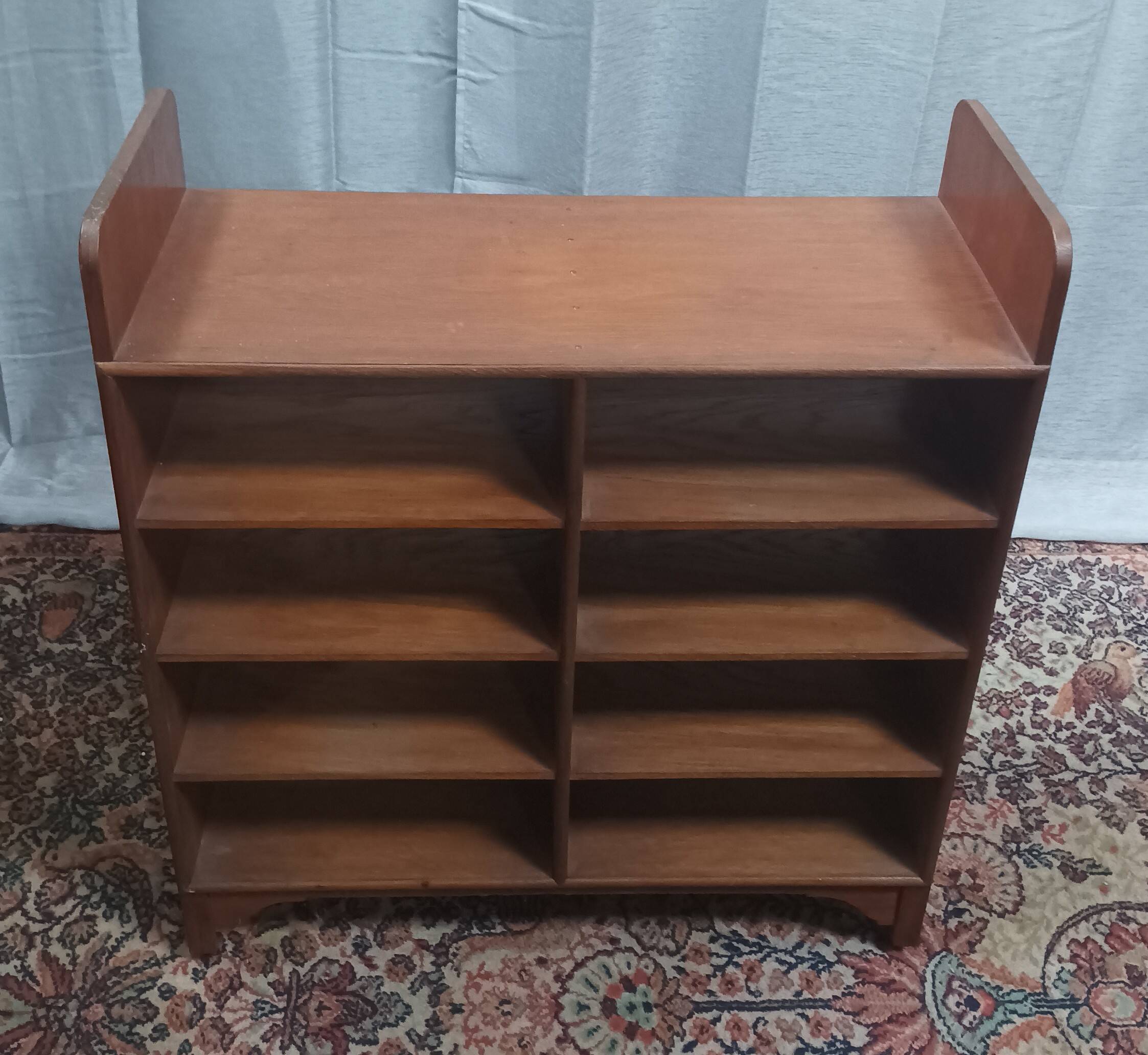 Vintage teak bookcase shelf