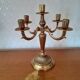 5-light bronze or gilded brass candlestick