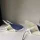 Pair of danish purple vintage wall lamps sconces by Lyfa