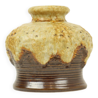 Petit vase en lave grasse Dumler Breiden Allemagne de l'Ouest Poterie 644-15