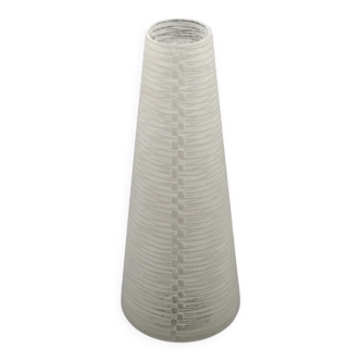 French vintage retro white opaque patterned glass replacement shade