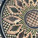 Vintage ceramic pottery salad bowl, signed, Berber work