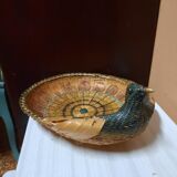 Peacock-shaped basket