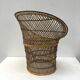 Emmanuelle armchair in rattan and braided buri