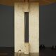 Mid-century table lamp in travertine, Italy, 1970s