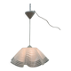 Mid-century minimalist folded glass hanging lamp, 1980’s