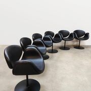 Vintage Dutch design 'Little Tulip' swivel chairs by Pierre Paulin for Artifort