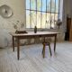 Beech and pine farmhouse table with spindle legs 170 cm