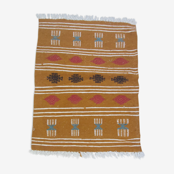 Traditional handmade multicolored kilim rug