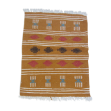 Tapis kilim multicolore fait main traditionnel