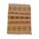 Tapis kilim multicolore fait main traditionnel