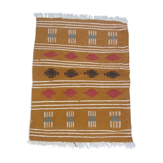 Traditional handmade multicolored kilim rug