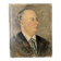 Old oil painting portrait of a man from the 20th century