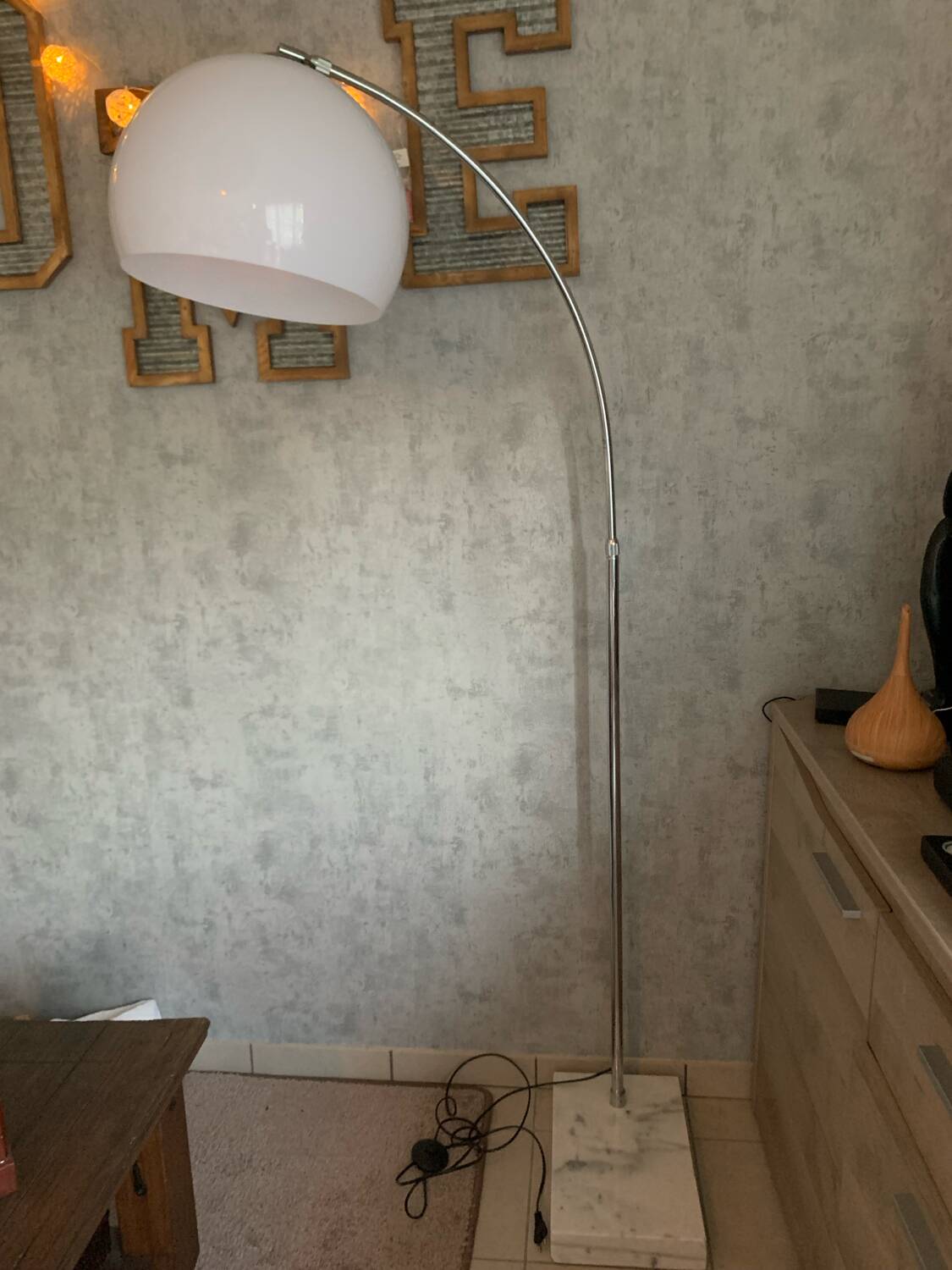 Lampadaire arc agemob vintage 1970
