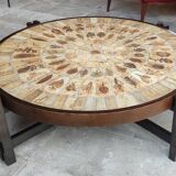 Roger Capron Vallauris ceramic coffee table herbarium decor
