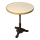 Bistro table with cast iron base