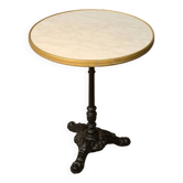 Bistro table with cast iron base