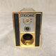 Collector Table Lighter SAROME Vintage Electric Gold Metal & Alabaster Chic