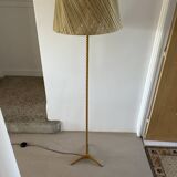 Vintage floor lamp with plastic shade, unique piece