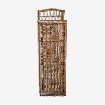 Wicker bread hutch