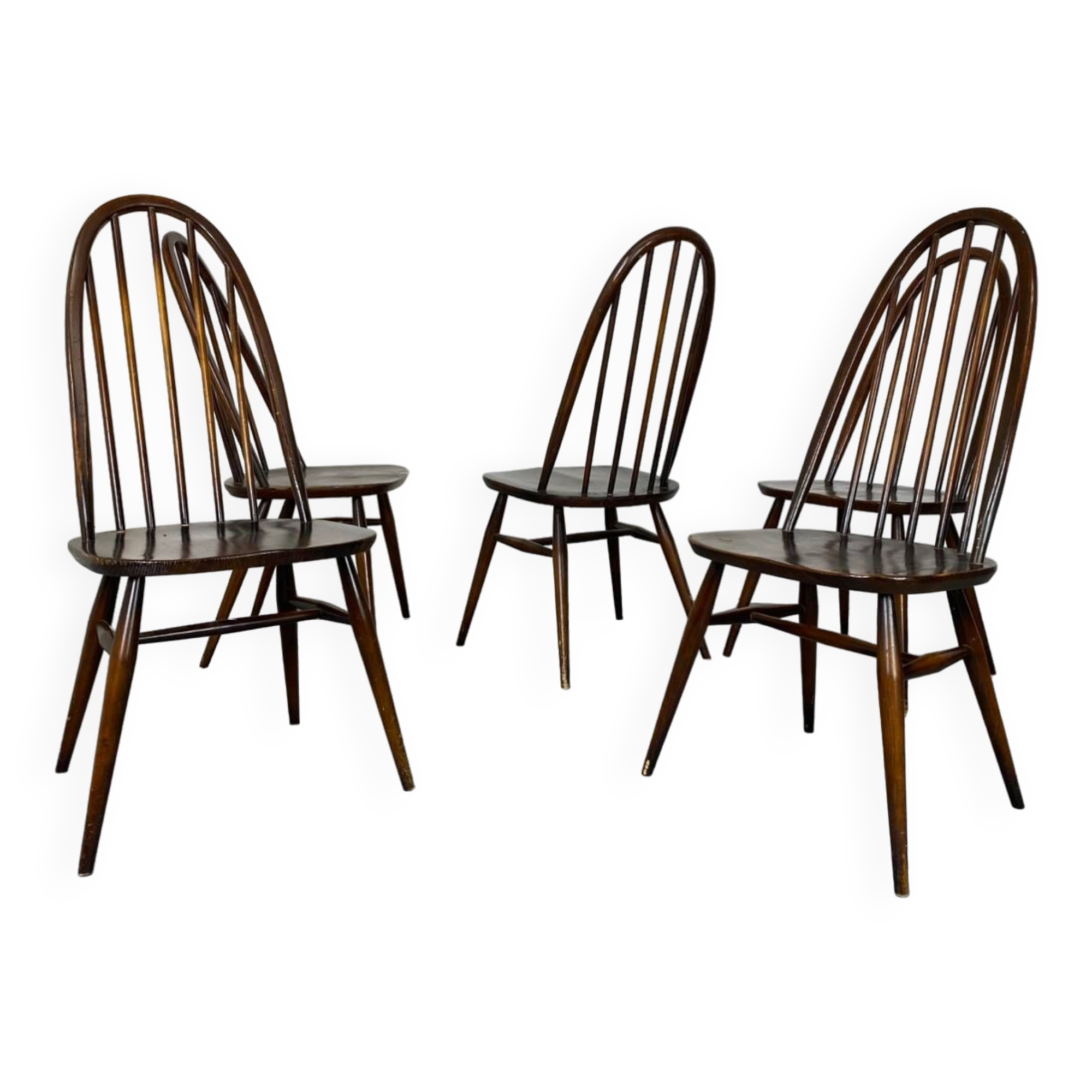 Vintage Scandinavian Style Dining Chairs by Lucian Ercolani for Ercol, Set of 5, 1960s