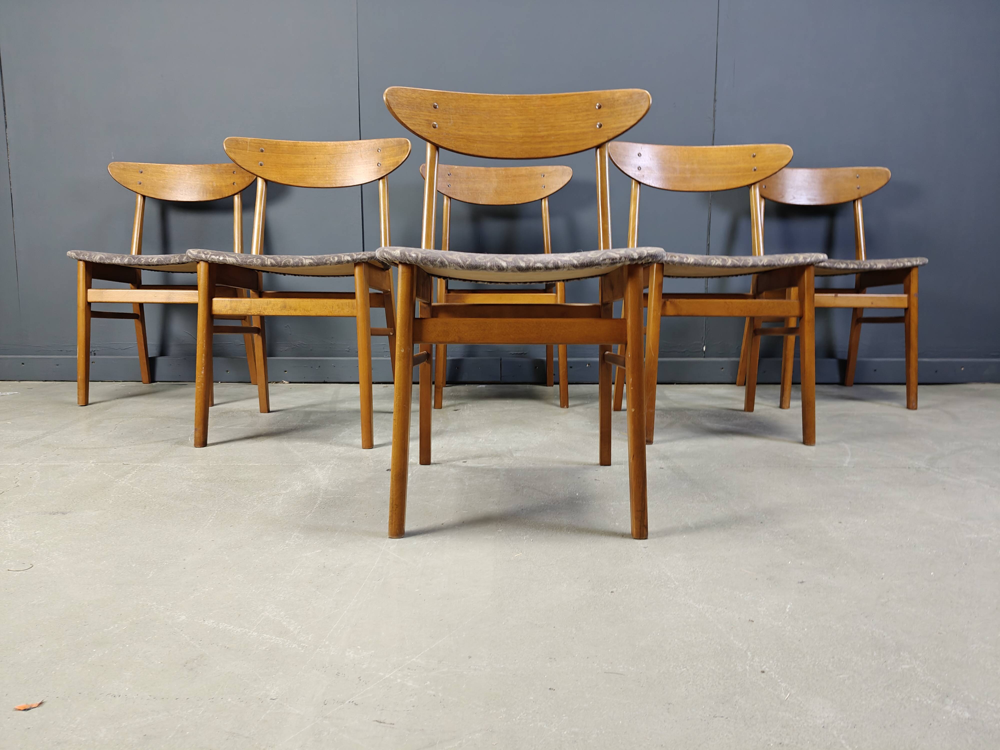 Farstrup Mobler dining chairs, set of 6 - 1960