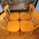 Set 4 chaises de bistrot Baumann bois clair