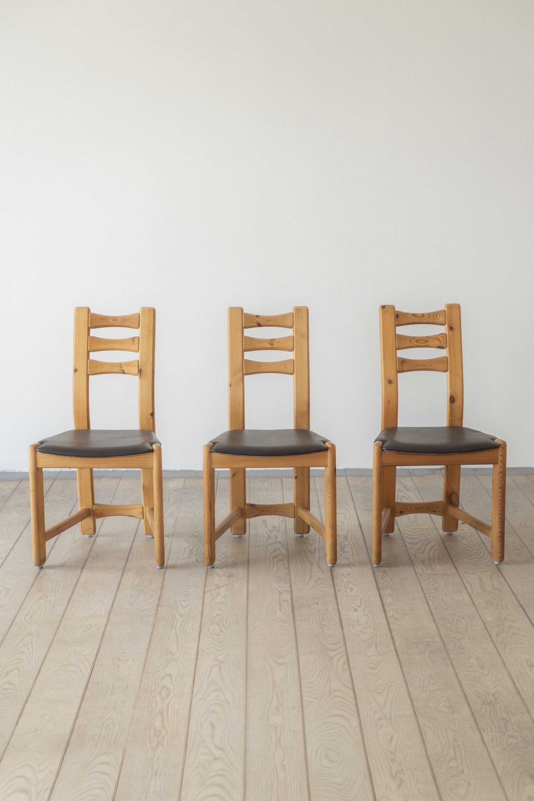 Findahls Møbelfabrik pine, dining chair (set of three)