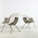 Rare paire de chaises début 416 par Wim Rietveld & Andere Cordemeyer pour Gispen 1957