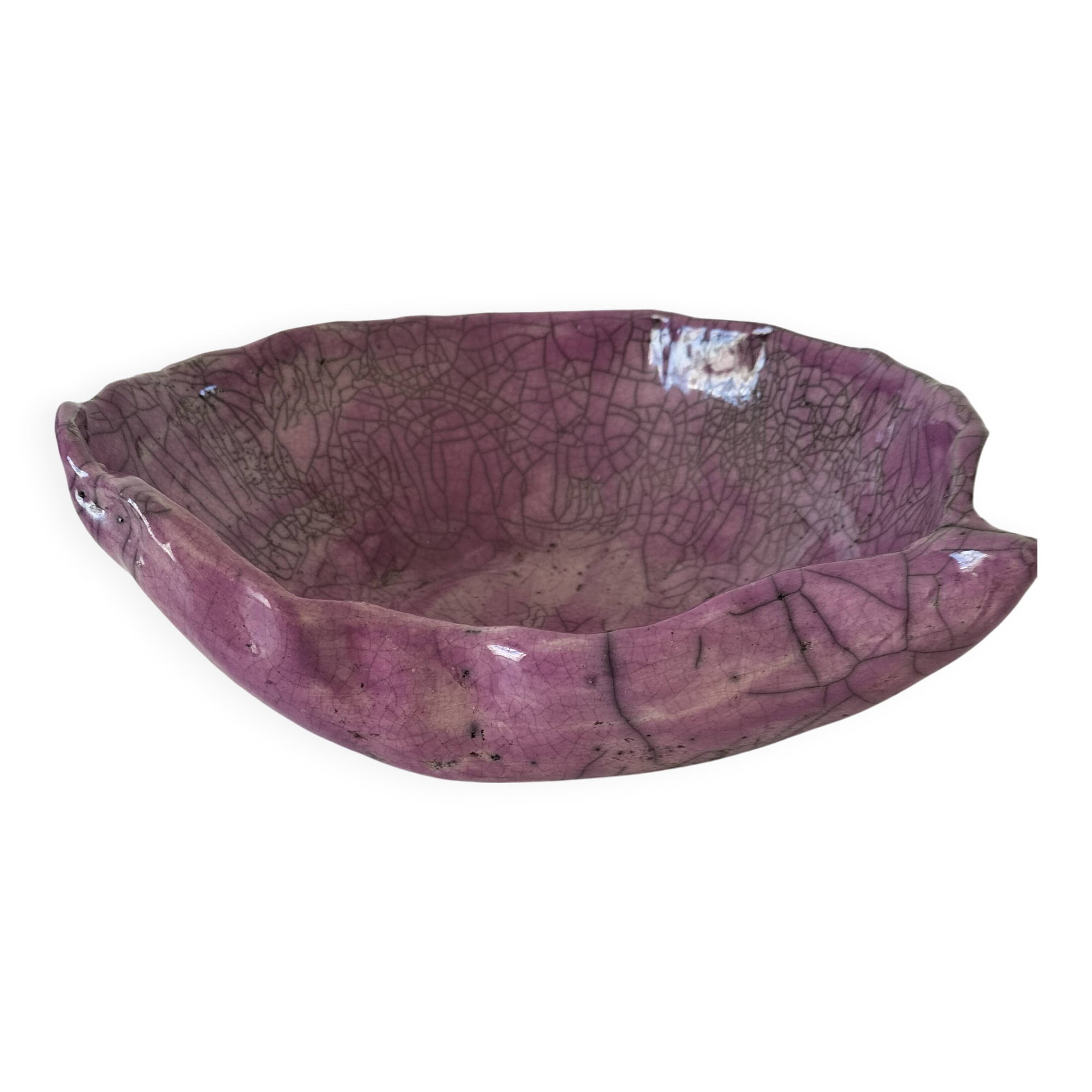 Raku style handcrafted ceramic cup