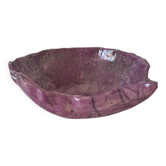 Coupe céramique artisanale style Raku