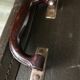 Vintage brown suitcase handle in Bakelite