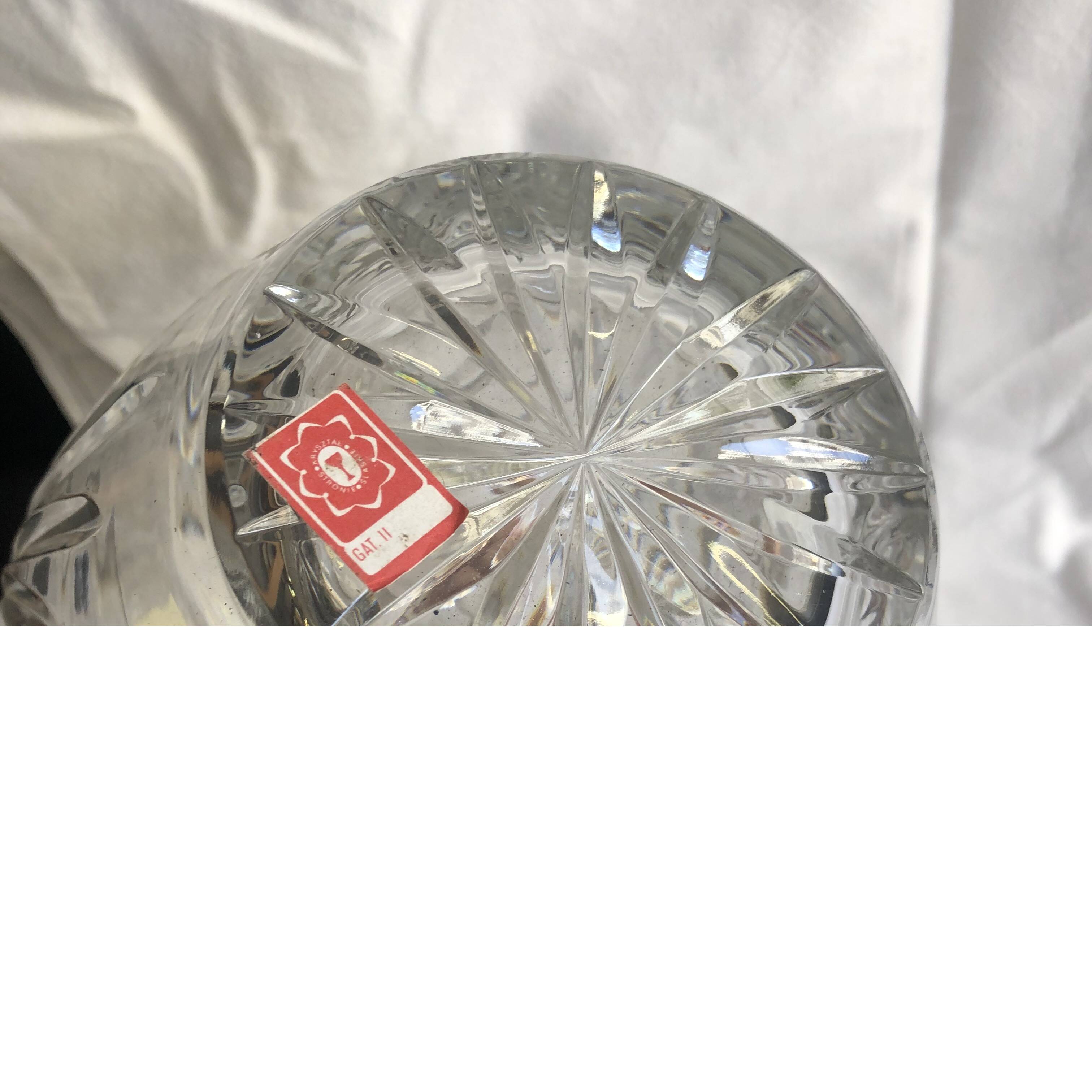 Bohemian crystal vase