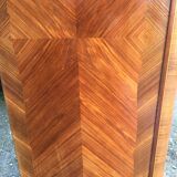 Louis XV marquetry library display case with 2 doors stamped Maurice Rinck
