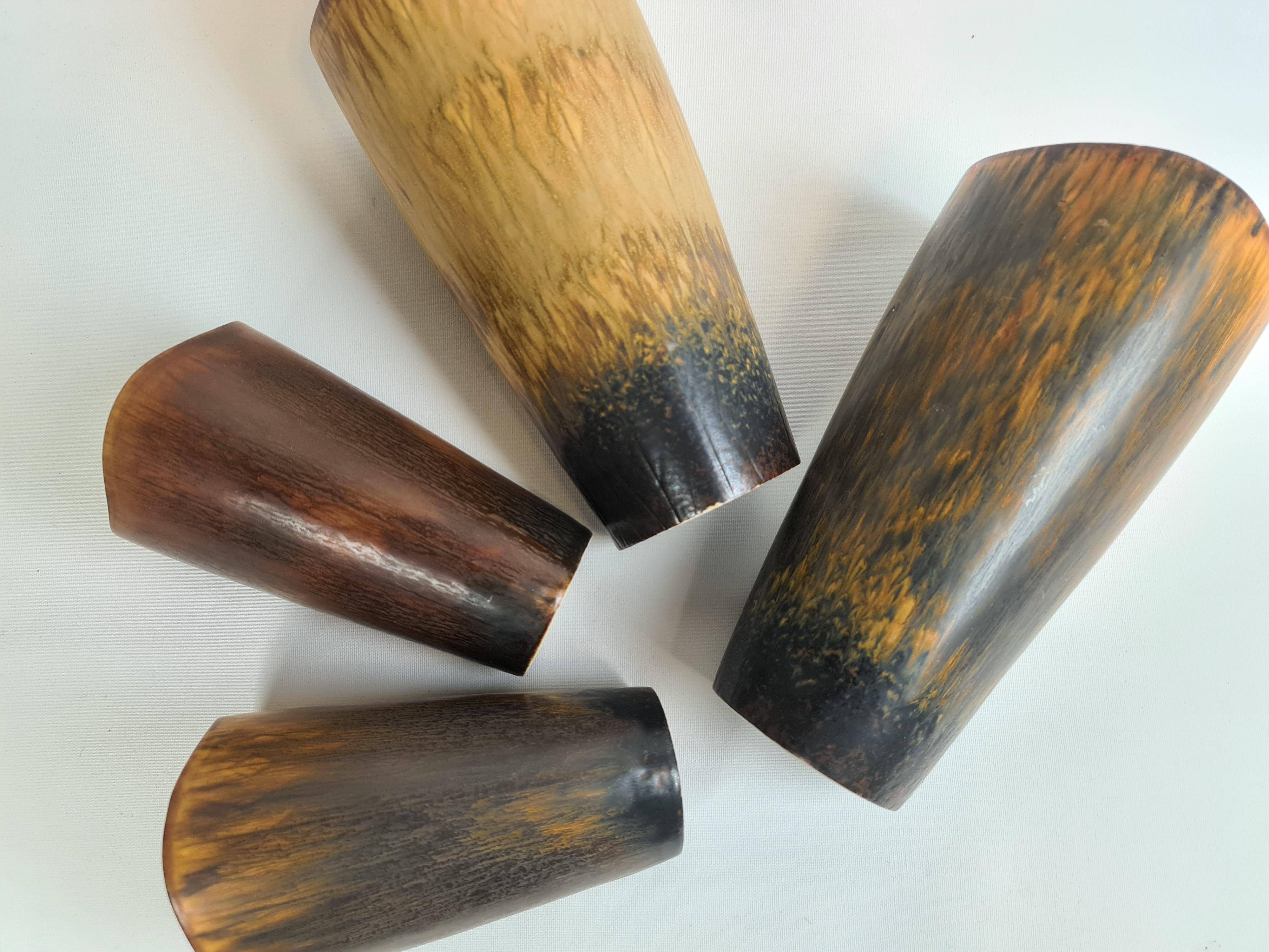 Set de 4 vases en céramique de style moderne du milieu du siècle Gunnar Nylund Rörstrand Suède