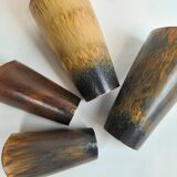 Set de 4 vases en céramique de style moderne du milieu du siècle Gunnar Nylund Rörstrand Suède